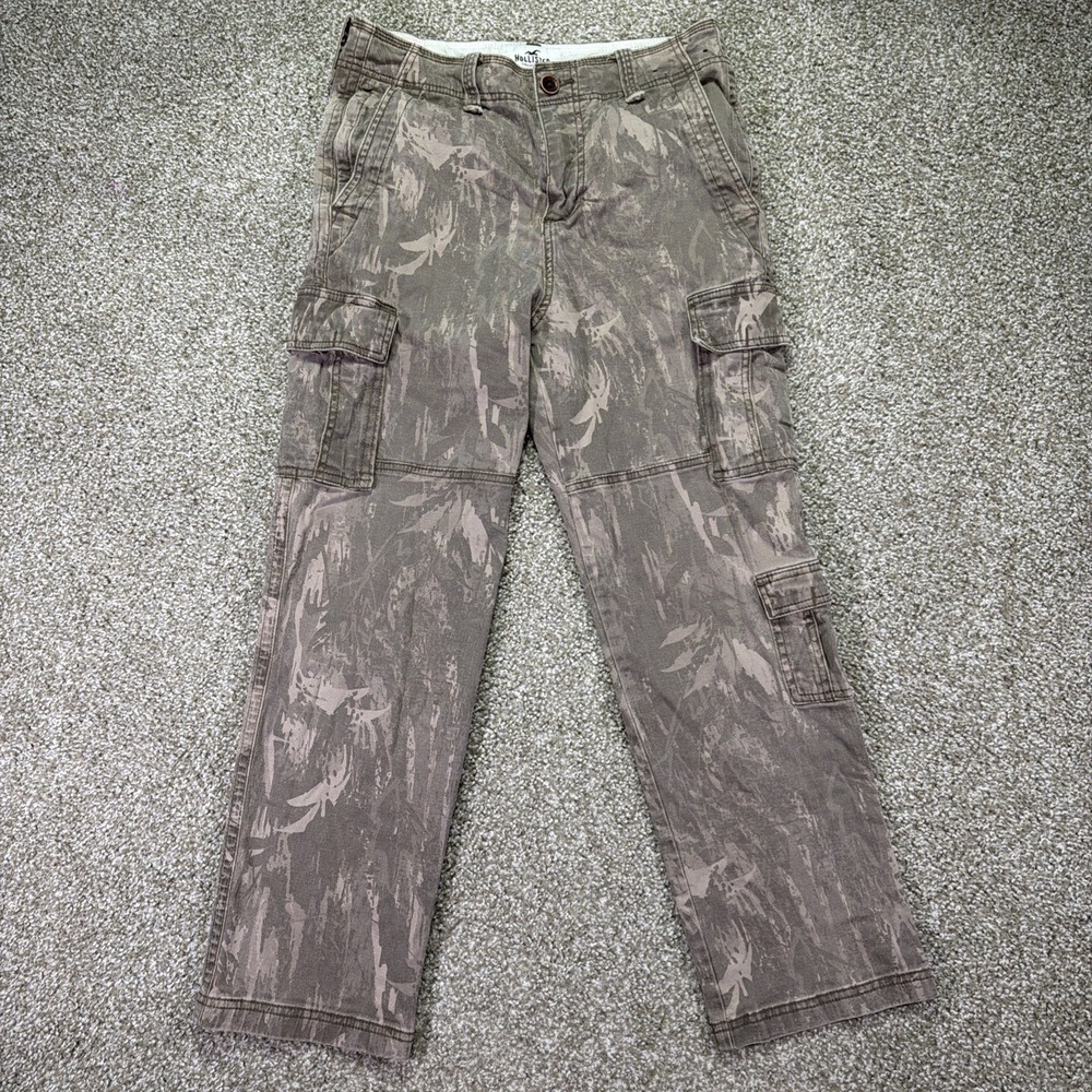 Hollister Camo Cargo Pants 30X28 Womens Regular Fit Straight Essentials